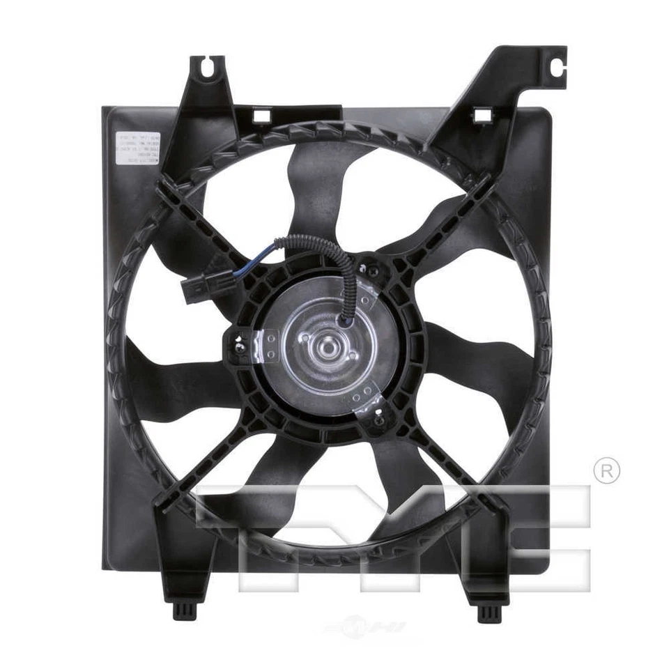 Left Auxiliary Fan Assembly For 2006-2011 Hyundai Accent 2009 2007 2008 2010 TYC - Image 2 of 3