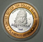 1997 Michael Jackson Flamingo Hilton Reno NV Casino 999 FINE Silver Coin $10