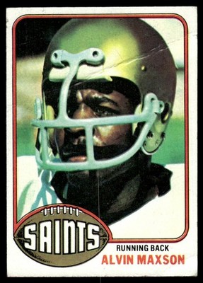 1976 Topps Alvin Maxson New Orleans Saints #83 Crease