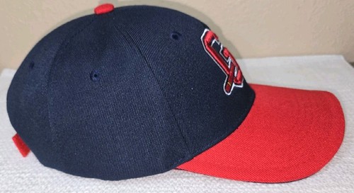 Gwinnett Braves MiLB Adjustable Cap Hat Navy Red Atlanta Melonwear Baseball - Picture 4 of 7