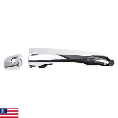 Trq Front Driver Side Exterior Door Handle Chrome Keyhole Smart Entry Rfid For