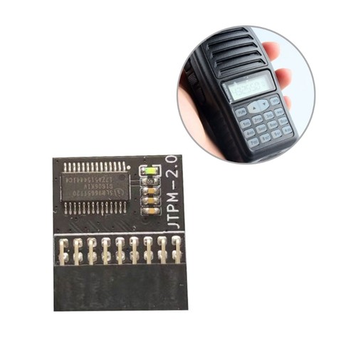 TPM2.0 LPC 18Pin Remote Card Encryptions Module Upgraded - Afbeelding 2 van 6