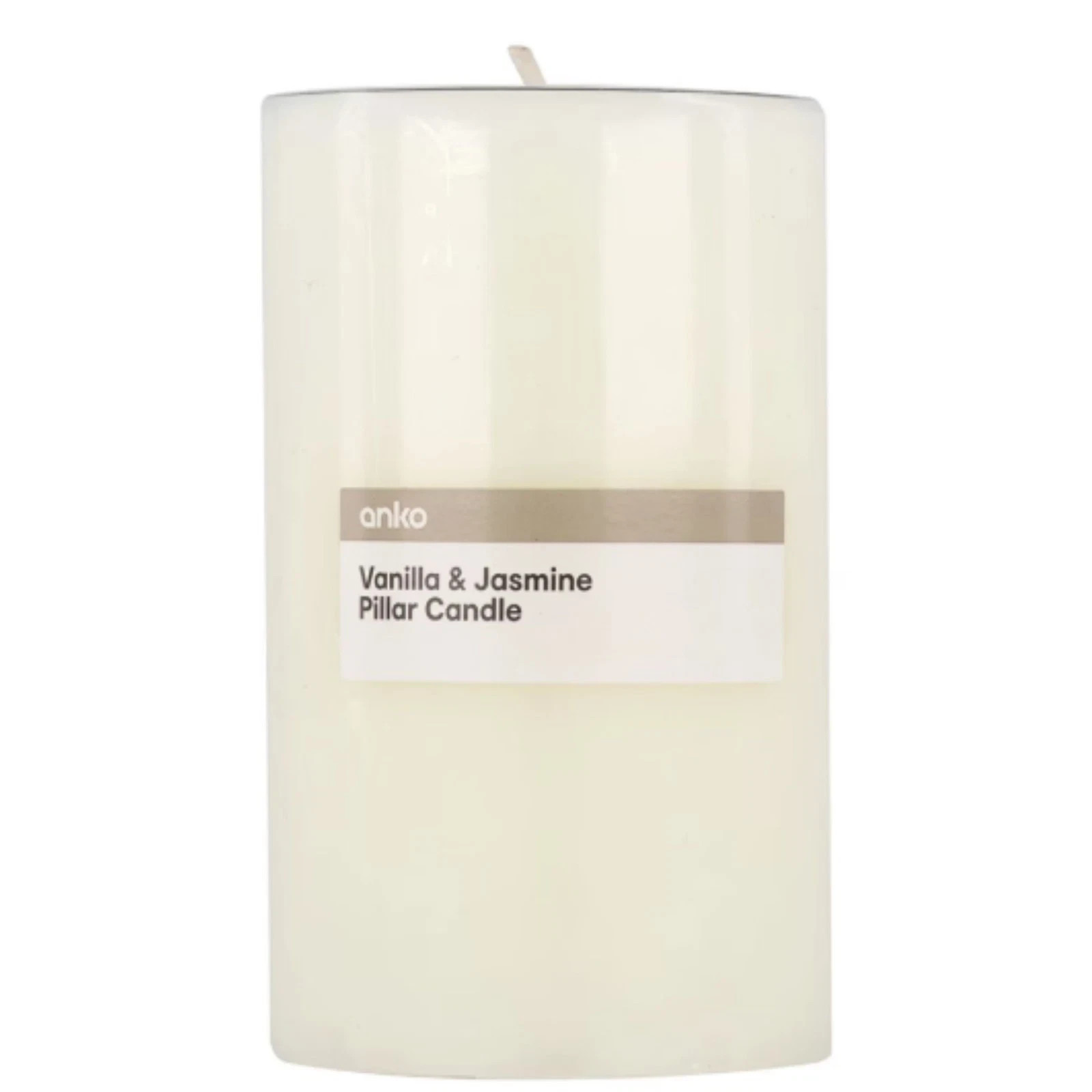 Vanilla Jasmine Pillar Candle Scented Decorative Home Fragrance Candle