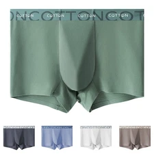 Breathable Trunks Classic Male Underwear 92% Fiber Material L-3XL Size Available