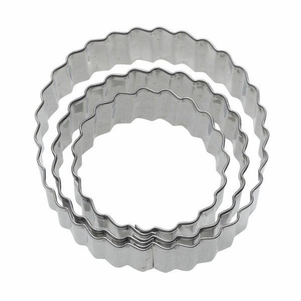 Westmark Ausstechformen Set 3 Teilig Terrassen Ring Gewellt Stahl 4 5 6 Cm Lose-image