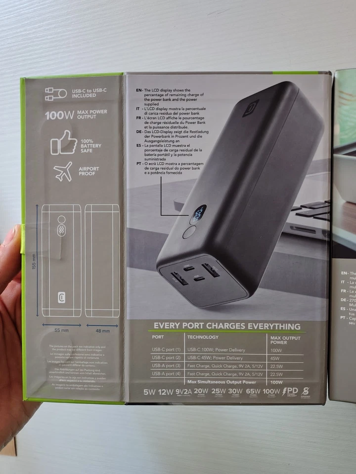 Multi Device Power Bank Cellularline 27000 100w - Immagine 3 di 4