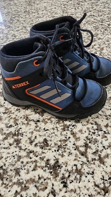 adidas Terrex Unisex Kids Blue Black Orange Athletic Sneakers Lace Up
