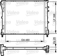 MotorküHler WasserküHler Valeo 735273 FüR Ford Ka Fiat 500 Panda Van Aluminium
