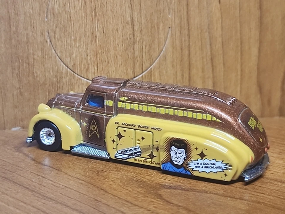 Hot Wheels '38 Dodge Airflow Dr. “Bones” McCoy Star Trek Series 1:64 Loose - Image 4 of 4