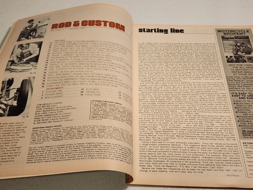 ROD & CUSTOM MAGAZINE, VOL. 19 NO 11 NOVEMBER, 1972 - Picture 4 of 5