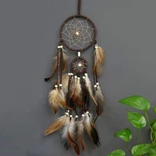 	PWYXSA Feather Dream Catcher Handmade Native American Dream Catchers Bohe Wa...