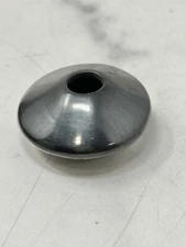 Miniature Black Glazed Pottery Squat Vase Signed A Andrew