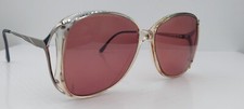 Vintage Marcolin 1106 Gray Translucent Oval Sunglasses Italy FRAMES ONLY