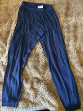 VINTAGE Patagonia Pants Large Blue Capilene Base Layer Long Johns Made In USA
