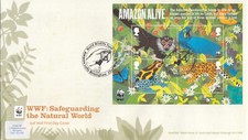 WWF Worldwide Fund for Nature MS GB FDC [Parrot] Amazon Lofts 2011 (107982)