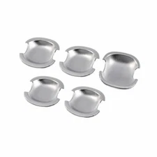 Chrome Exterior Outside Side Door Bowl Cover Trim 5PCS For Toyota RAV4 09-12