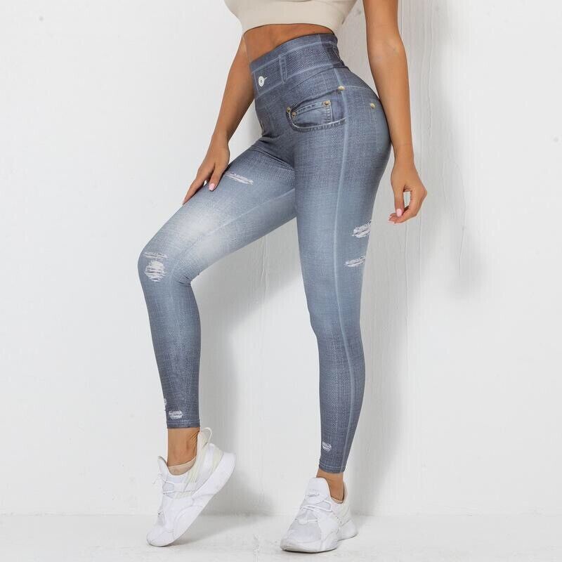 CALÇA LEGGING JEANS  Calça legging jeans, Legging jeans, Legging