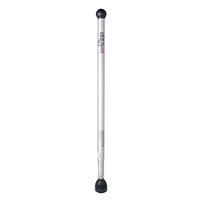 SK8POLE Longboard Land Paddle Aluminum Pusher Pole 33" to 6' 2" Silver