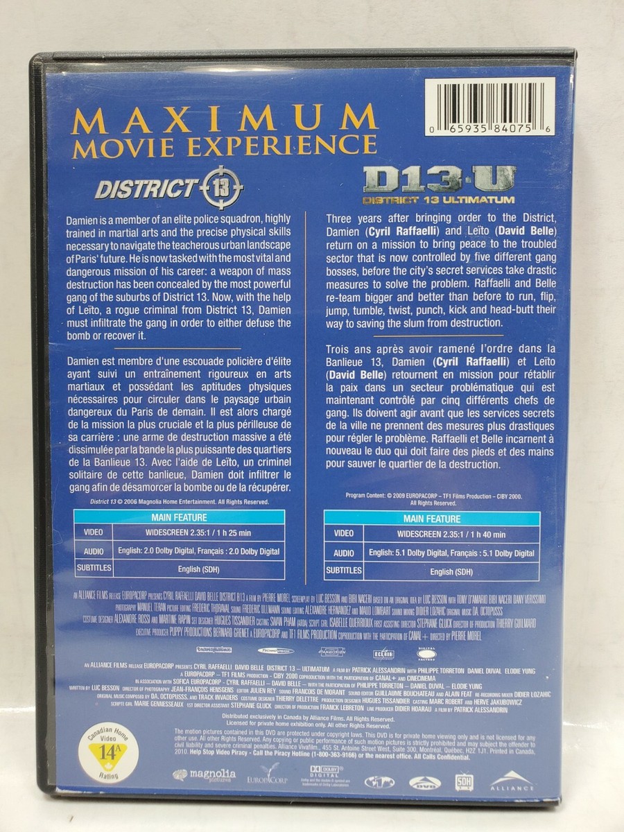 District 13/District 13 Ultimatum DVD(2006/2009/2010)Cyril