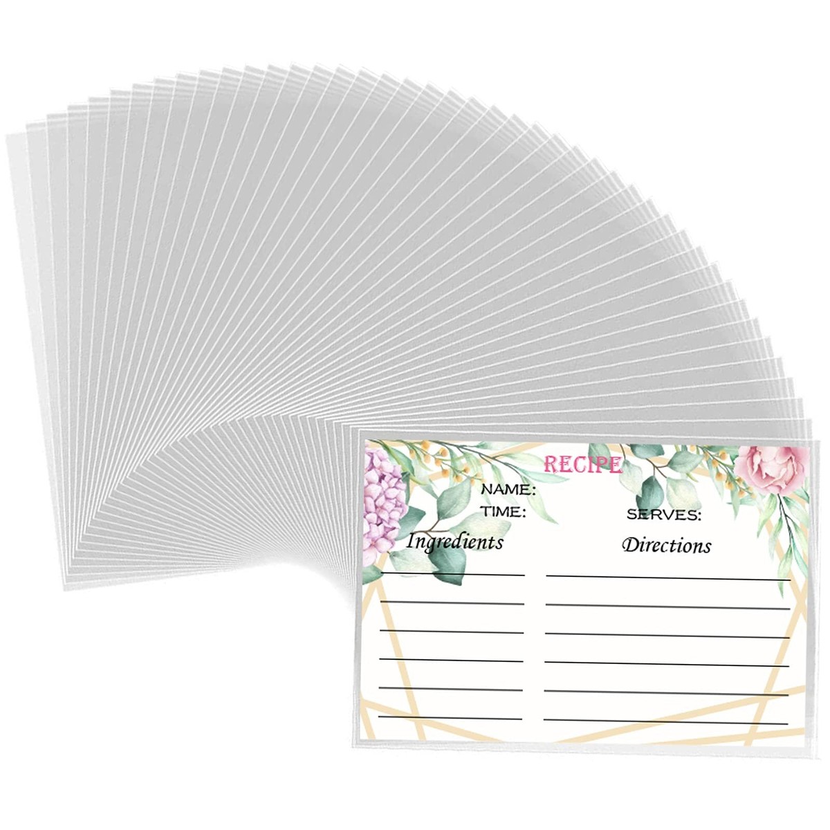 100 Pcs 4x6 Inch Waterproof Recipe Card Protectors Plastic Card Cover Sleeves 100 Pcs 4x6 Inch Waterproof Recipe Card Protectors Plastic Card Cover Sleeves