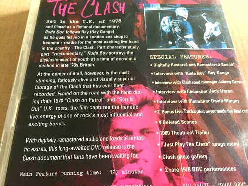 The Clash - Rude Boy - 127 Min Plus Bonus features - NTSC Region 0 - DVD - Picture 7 of 7