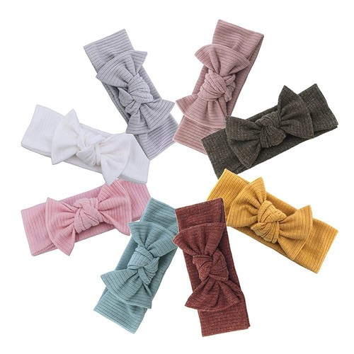 Toddler Baby Headbands Hair Bows Elastic for Newborn Infant Baby Girls Turban... - Picture 6 of 9