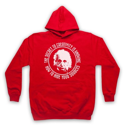 ALBERT EINSTEIN GEHEIMNIS DER KREATIVITÄT GENIUS INOFFIZIELLE ERWACHSENE UNISEX KAPUZENPULLOVER
