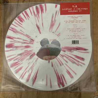 New SIA Everyday Is Christmas Snowman EP RSD BF 2023 Black Friday Splatter Vinyl