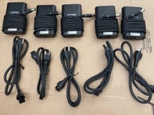 LOT OF 5 Genuine Dell AC/DC Adapter 65W with Power Cord included 06TFFF,0FPC2Y