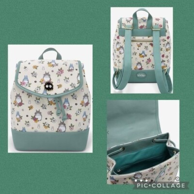 Studio Ghibli My Neighbor Totoro Floral Slouch Mini Backpack Studio Ghibli My Neighbor Totoro Floral Slouch Mini Backpack  main image 2
