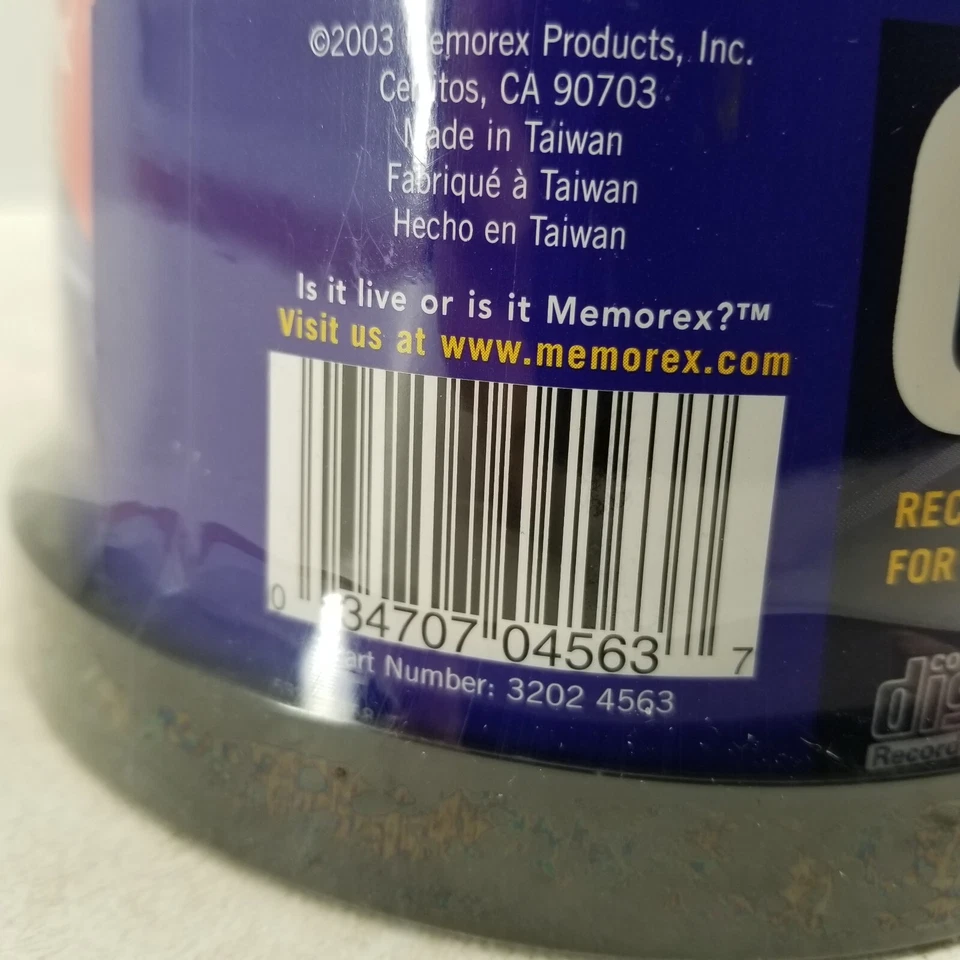 MEMOREX Music CD-R 50 PK pack Spindle 52X 700MB 80min Blank CD NEW SEALED FSTSHP - Image 4 of 4