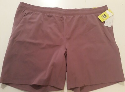 NEW All In Motion Seersucker Quick Dry Shorts - 40 - Grape