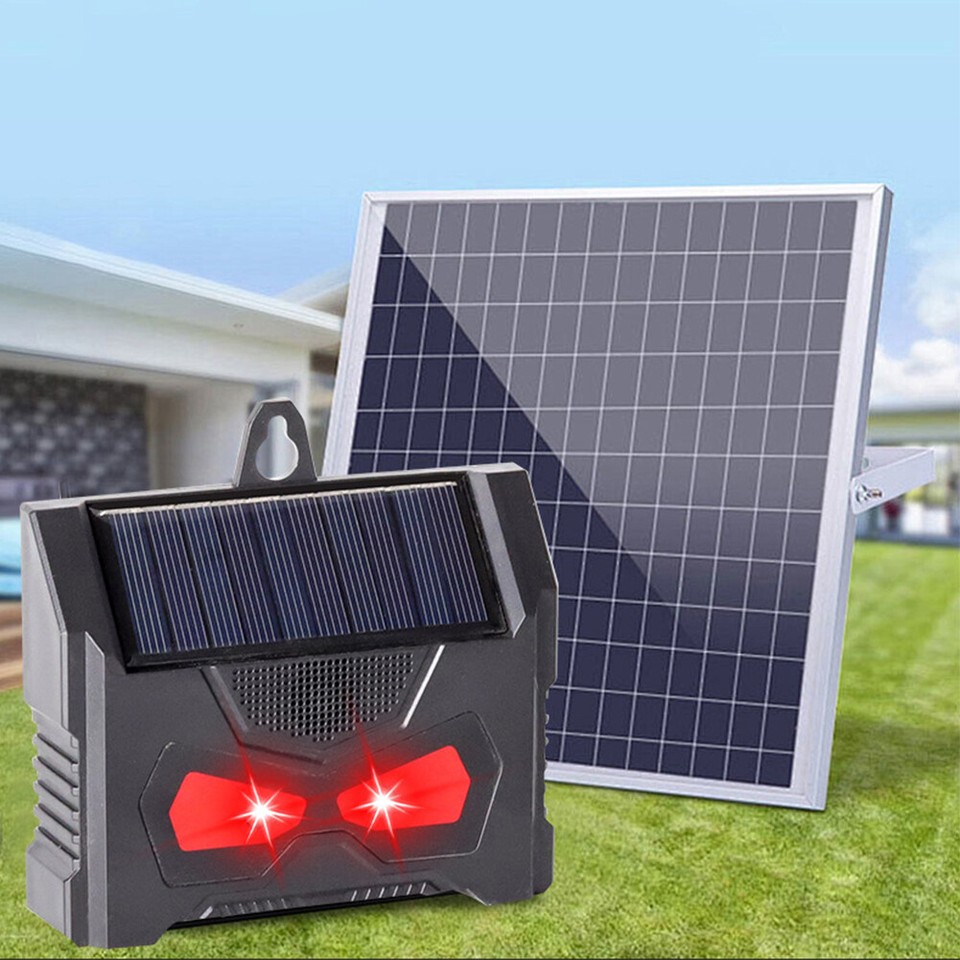 Ultrasonic Animal Repeller Deer Dog Squirrel Skunk Cat Repellent