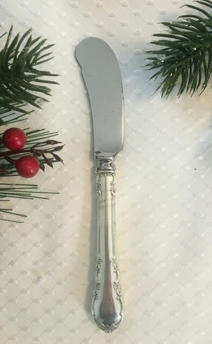 Sterling Silver Lunt Modern Victorian HH Butter Spreader Butter Knife 6"