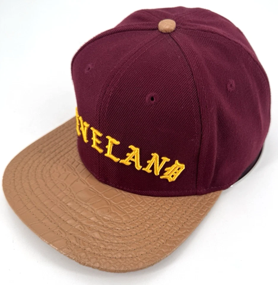 Gorra Pro Estándar Cleveland Cavaliers Gorra Correa Gator Cuero Visera Foto 2 de 4