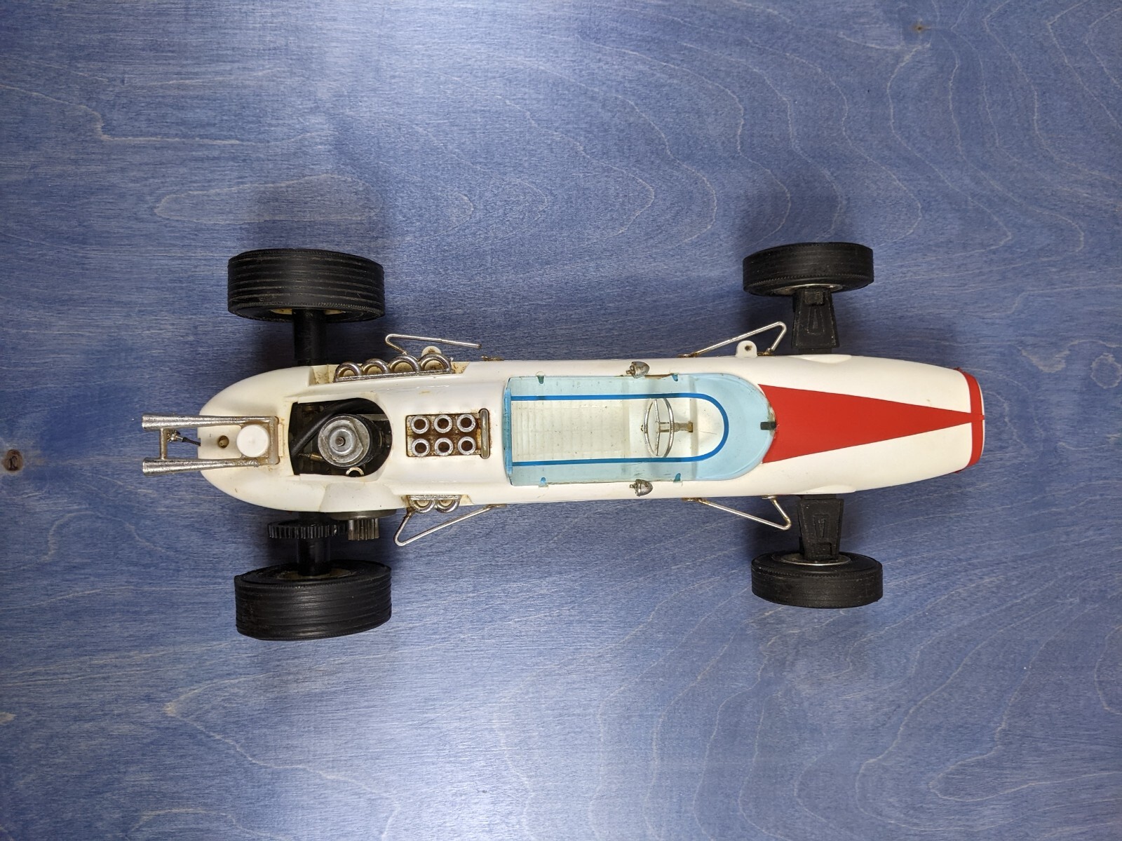 Vintage Testor Gas Powered Tether Race Car White Red Used Untested eBay