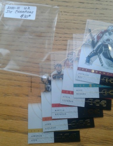 2000-01 Cubierta superior Hockey sobre hielo Inserto Subconjuntos Galería de Hielo Campeones Pista Favorito - Imagen 7 de 7