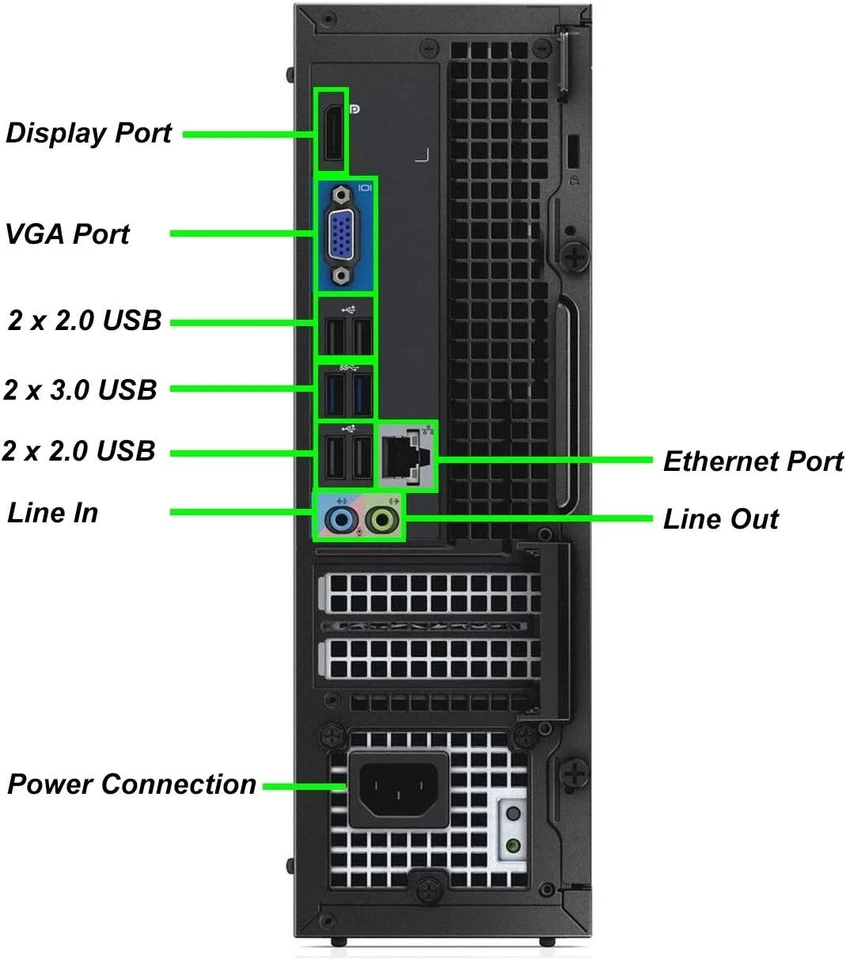Dell OptiPlex 3020 SFF Desktop Computer PC 8GB up to 1TB SSD W10P DVDRW WiFi/BT - Image 2 of 3