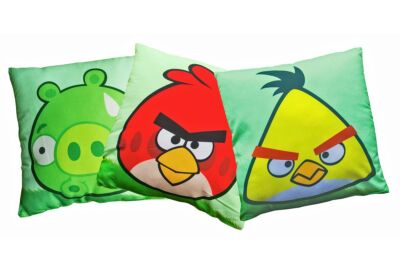 JACK Dekokissen 40x40cm Angry Birds Rot Gelb Grün Wendekissen Kissen