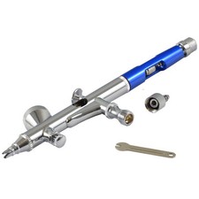 Agora-Tec&reg; airbrushpistole airbrush pistole Double Action Pistolen BD-208 blue