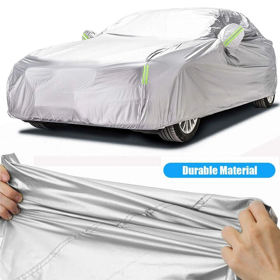 For TOYOTA Car Cover Sun UV Dust Resistant Waterproof w/ Zipper Cars Accessories Foto 2 de 4