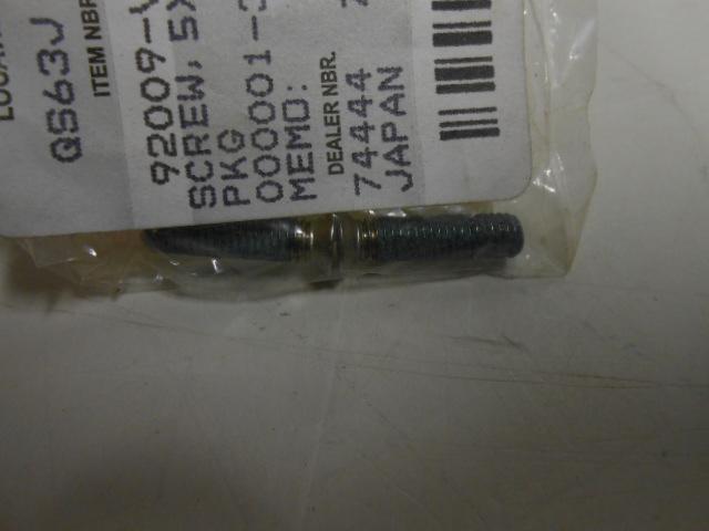 KAWASAKI SCREW 5X20 92009-V009 ENGINE PART (LOT OF 2) | eBay