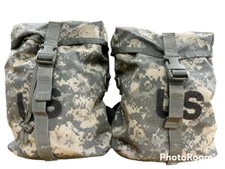 2 US Army Molle Sustainment Pouch ACU UCP Dump Pouch Field Pack Mag w FLAGS EXC