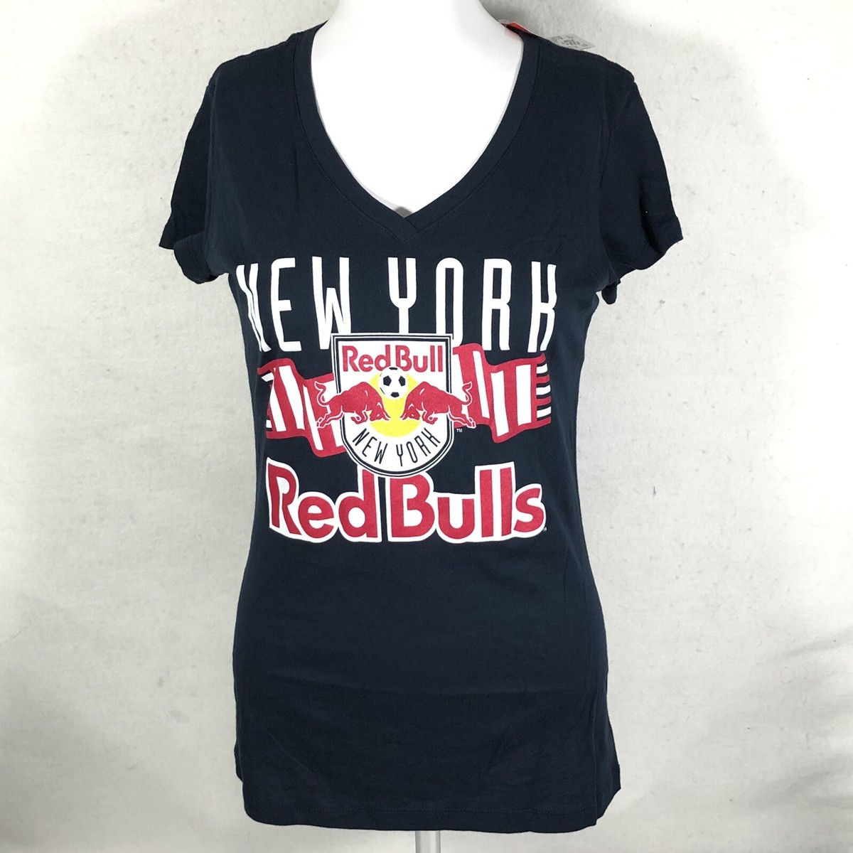 New York Red Bulls T-Shirt Women's Medium Navy MLS Adult