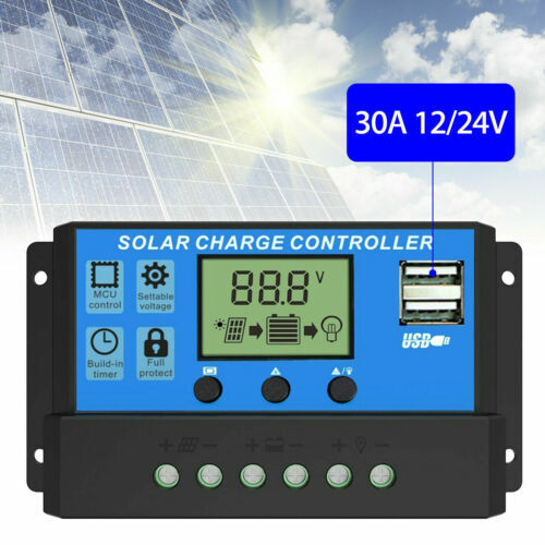 200W 12V Solar Panel Starter Kit Battery Charger Controller Caravan Boat Outdoor