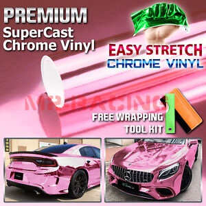 *24"x60" Green Supercast Chrome Car Vinyl Wrap Easy Stretch Sticker Air Release 