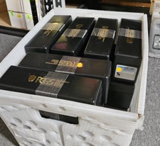 (25) BULK - BLACK PCGS STORAGE HOLDER BOXES - Each Can Hold 20 PCGS Slabs