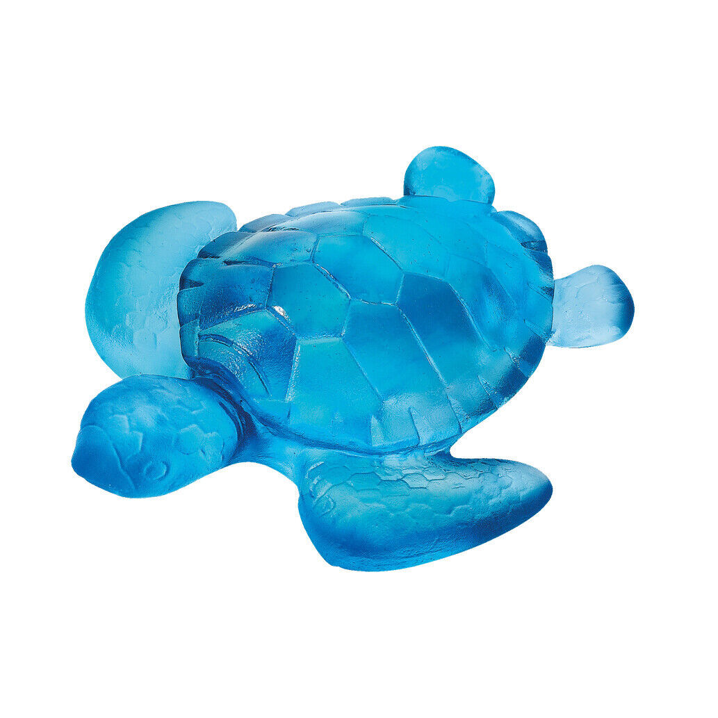 NEW DAUM CRYSTAL MINI SEA TURTLE BLUE FIGURINE #02690-5/C BRAND NIB ...