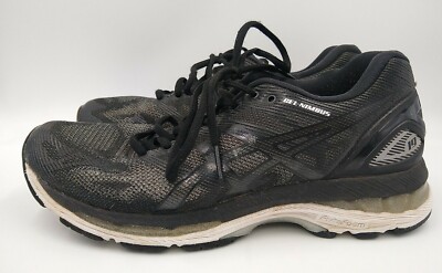 Asics Gel Nimbus 19 T750N Athletic Shoes Black Running Womens Size 7.5