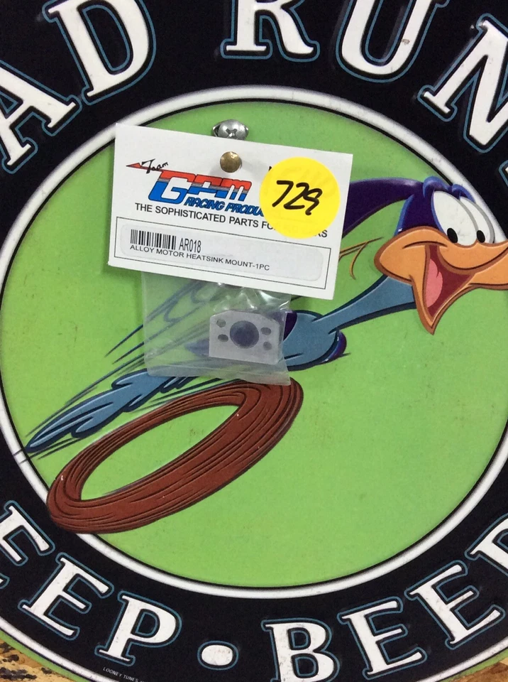 TEAM ASSOCIATED RC18T MT GPM GRAY SILVER ALUM MOTOR HEAT SINK AR018B Orignal NIP - Image 3 of 3